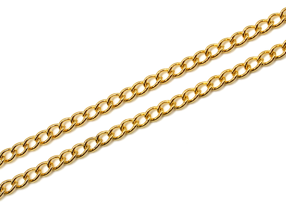 ステンレス アズキチェーン キヘイチェーン 100cm シルバー ゴールド キーホルダー 金具 ハンドメイド アクセサリーパーツ 材料 銀色 金色｜saj｜12