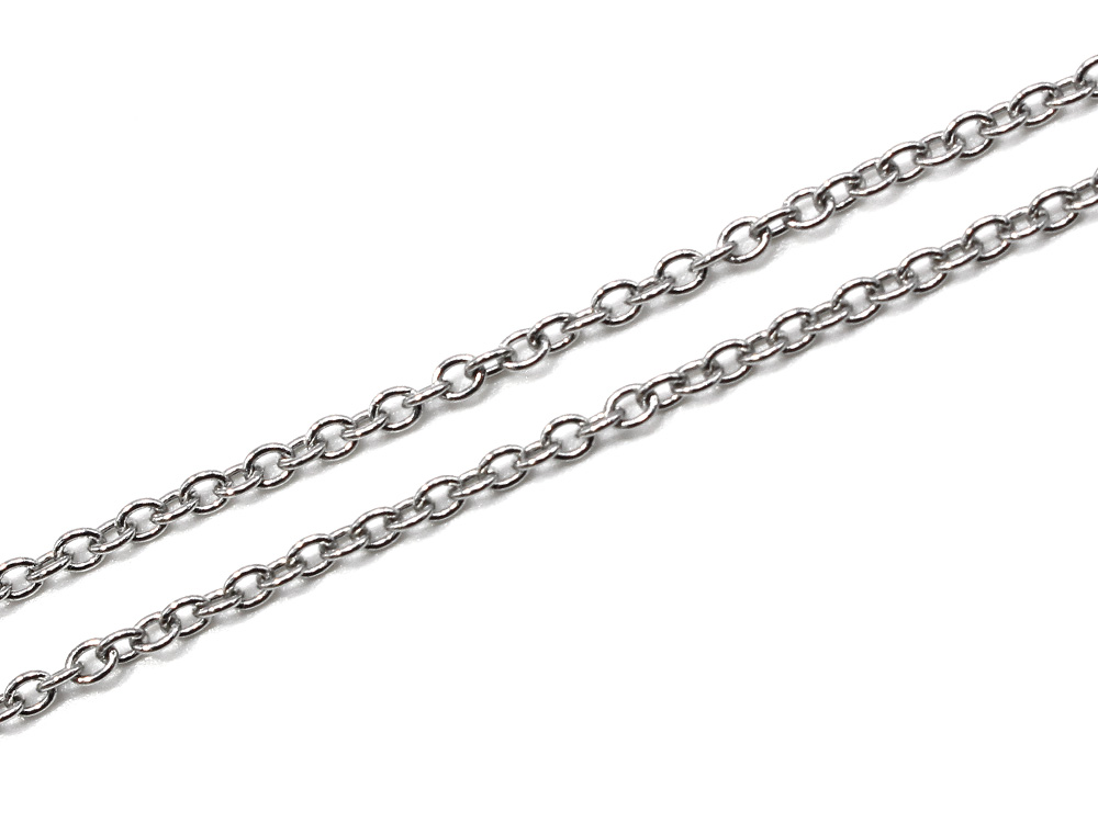 ステンレス アズキチェーン キヘイチェーン 100cm シルバー ゴールド キーホルダー 金具 ハンドメイド アクセサリーパーツ 材料 銀色 金色 |  | 02