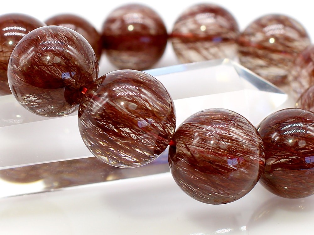レッドルチル ルチルクォーツ ブレスレット 16mm パワーストーン