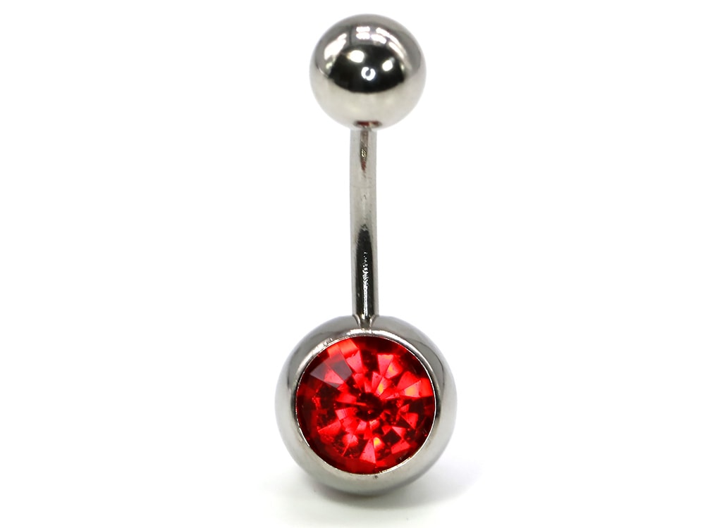 ボディピアス 16G 14G バナナバーベル カーブバーベル 覆輪