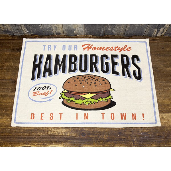 ランチョンマット Hamburgers ハンバーガー アメリカ雑貨