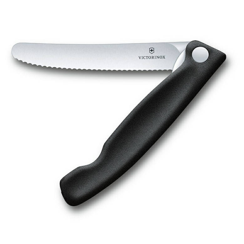 ビクトリノックス ピクニックナイフ 11cm 食洗機対応 日本正規品 折りたたみ式 波刃 ペティ パン切 アウトドア キャンプ 防災 フォールディングナイフ | VICTORINOX | 02