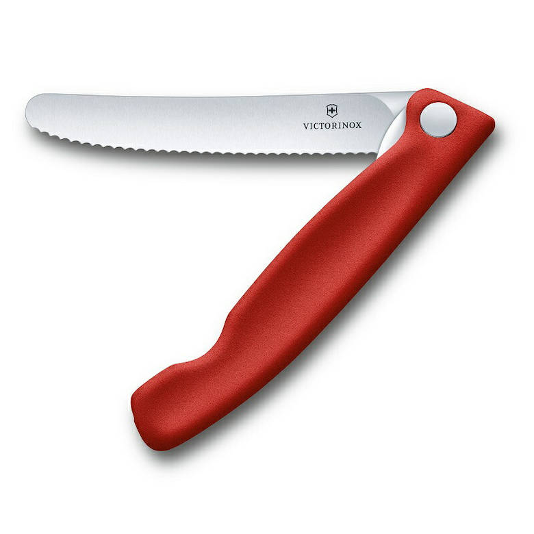 ビクトリノックス ピクニックナイフ 11cm 食洗機対応 日本正規品 折りたたみ式 波刃 ペティ パン切 アウトドア キャンプ 防災 フォールディングナイフ | VICTORINOX | 01