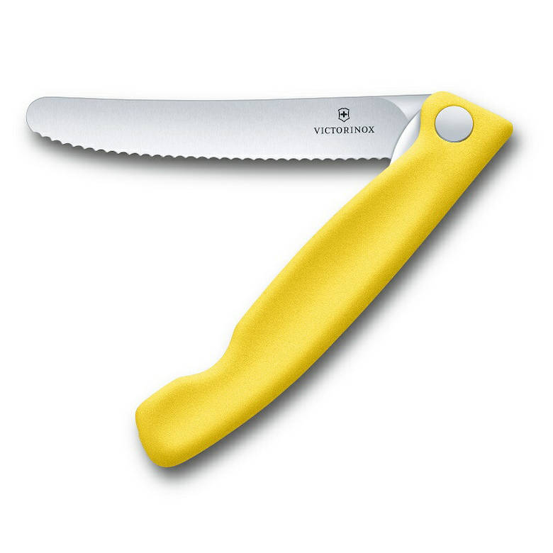 ビクトリノックス ピクニックナイフ 11cm 食洗機対応 日本正規品 折りたたみ式 波刃 ペティ パン切 アウトドア キャンプ 防災 フォールディングナイフ | VICTORINOX | 05