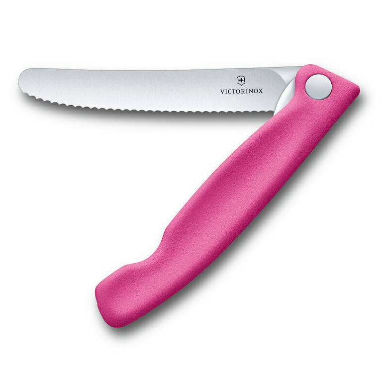 ビクトリノックス ピクニックナイフ 11cm 食洗機対応 日本正規品 折りたたみ式 波刃 ペティ パン切 アウトドア キャンプ 防災 フォールディングナイフ | VICTORINOX | 04