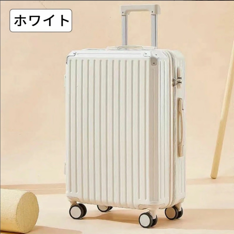 スーツケース 6色 シンプル キャリーケース 20/24/26inch 機内持ち込み キャリーバッグ 超軽量 ダイヤル式ロック USBポート付き カップホルダー付き 静音 |  | 02
