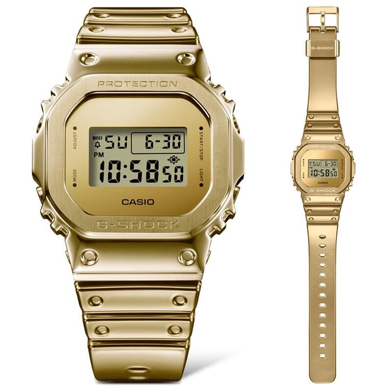 f236 美品　CASIOカシオ　G-SHOCK GM-5600YMG-9JF G-SHOCK G-SHOCK Gショック METALLIC SERIES ゴールド メタルベゼル GM
