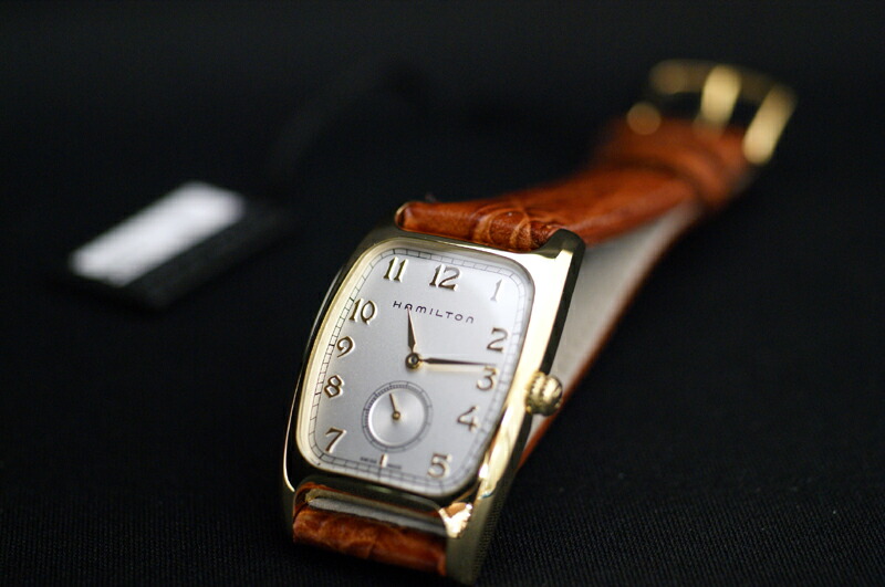 HAMILTON ボルトン　アナログ腕時計 ゴールド/ブラウン American Classic Boulton Quartz