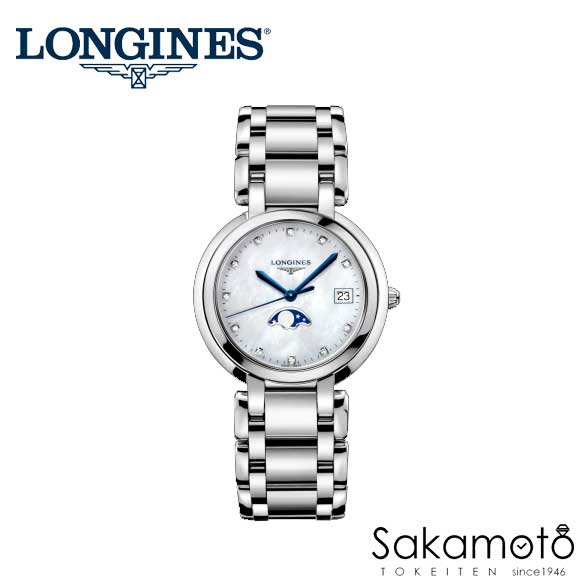 正規品ロンジンlongines「プリマルナ」レディース腕時計 34ミリ ムーン