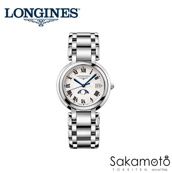 お値下げ 正規品ロンジンlongines「プリマルナ」PrimaLuna　レディース腕時計　30.5ミリ　クオーツ　ムーンフェイズ　デイト付き　【L8.115.4.71.6】【l81154716】 【SKC3029553874】(109296円)
