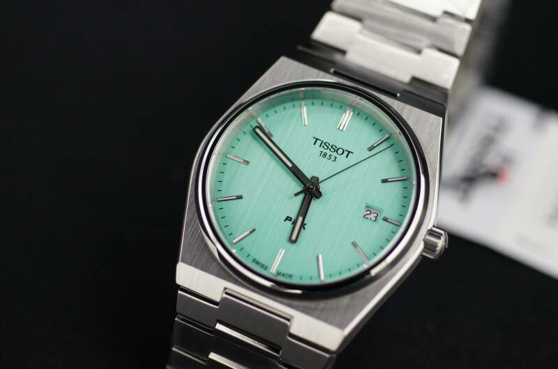 TISSOT TISSOT ティソ PRX ライトグリーン文字盤 クォーツ駆動