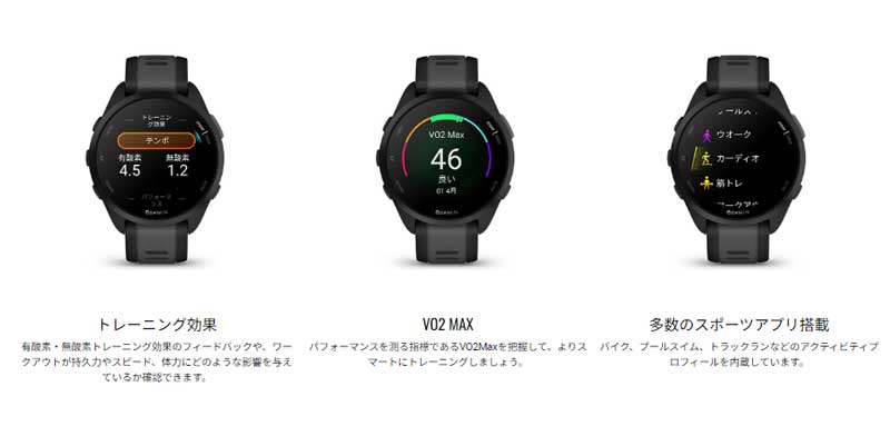 GARMINガーミン メーカー保証付 ランニングForerunner 165 プレゼントにも最適 贈り物ギフト マラソン 音楽再生非対応 :  010-02863-80 : 金澤時計職人の店 さかもと - 通販 - Yahoo!ショッピング