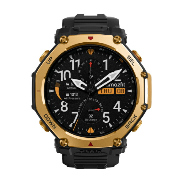 Amazfit T-Rex 3 Pro 48mm　スマートウォッチ　GPS　AI音声アシスタント　サファイアガラス　AMOLED　 チタン合金製ベゼル　iPhone / Android 対応　SP170078