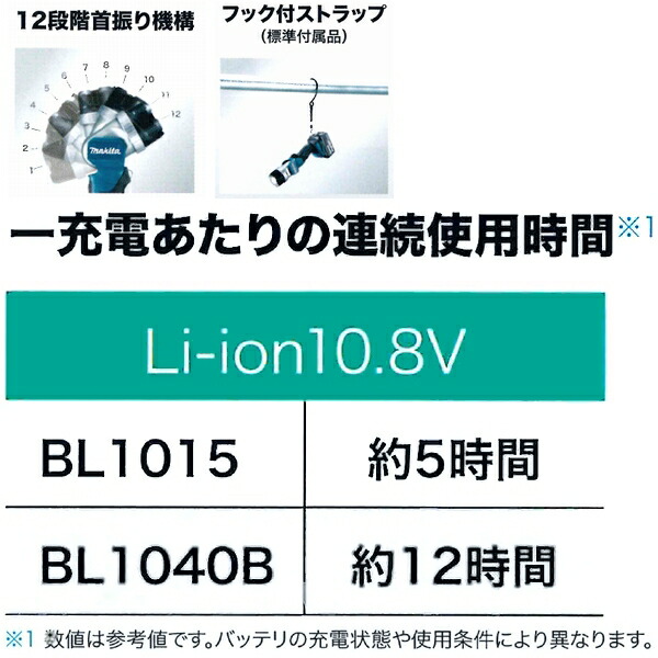 マキタ（makita） 新10.8Vスライドバッテリ用 充電式LEDフラッシュ