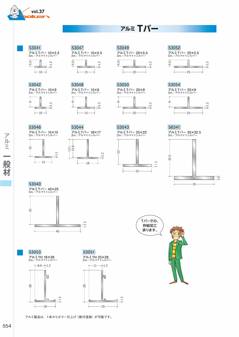 創建 58084-2m アルミチャンネル2×25×25 長さ2m アルマイトシルバー