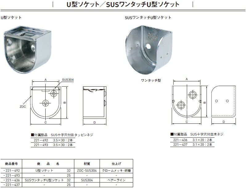 杉田エース 221-436 エース(ACE)SUSワンタッチU型ソケット 32 (品番