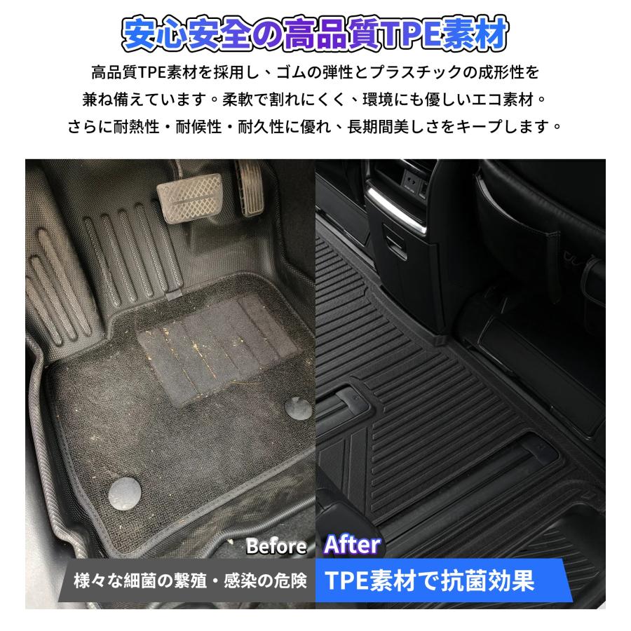 トヨタ 新型 ハリアー 80系 フロア マット ラゲッジ ガソリン