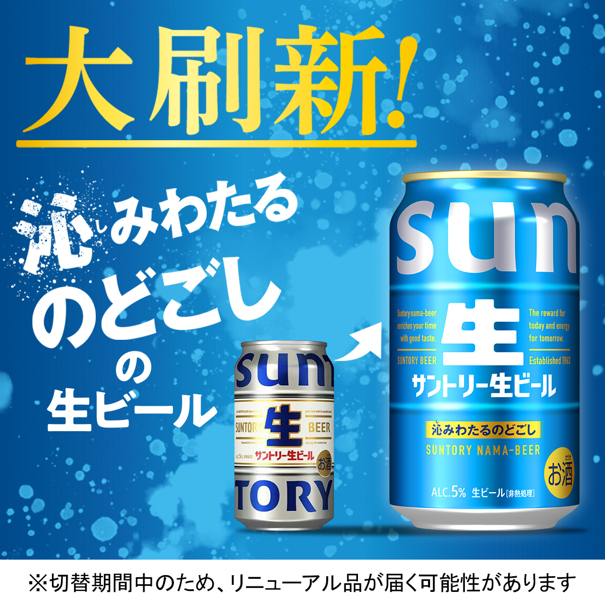 サントリー 生ビール 350ml×24缶×2ケース サン生　48缶 SUNTORY（サントリー） 生ビール 350ml×48本(2ケース) サン生 ビール
