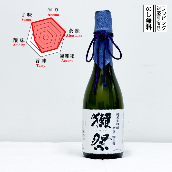 獺祭 日本酒 純米大吟醸 磨き二割三分 720　 Dassai 23 だっさい みがきにわりさんぶ  (山口県／株式会社獺祭) | 