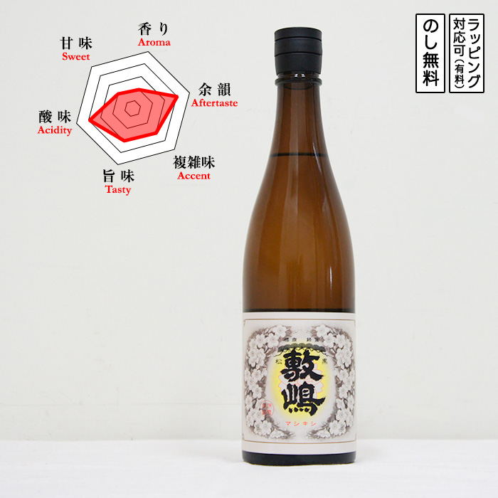 【愛知県限定流通】敷嶋 黒松 日本酒 純米酒 山田錦 五百万石 720　 Shikishima しきしま くろまつ　(愛知県／伊東株式会社)　ギフト プレゼント のし無料 | 