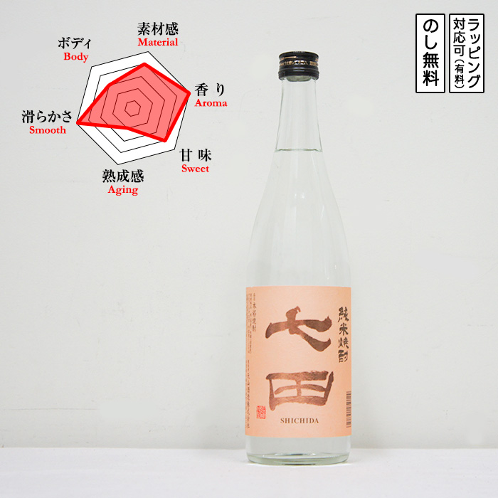 七田 純米焼酎 25度 720　 Shichida しちだ じゅんまいじょうちゅう　 (佐賀県／天山酒造) | 