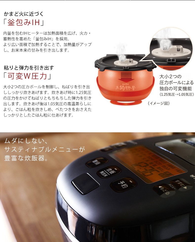 即出荷】 新品未使用品 タイガー魔法瓶 JPI-T100 圧力IHジャー炊飯器