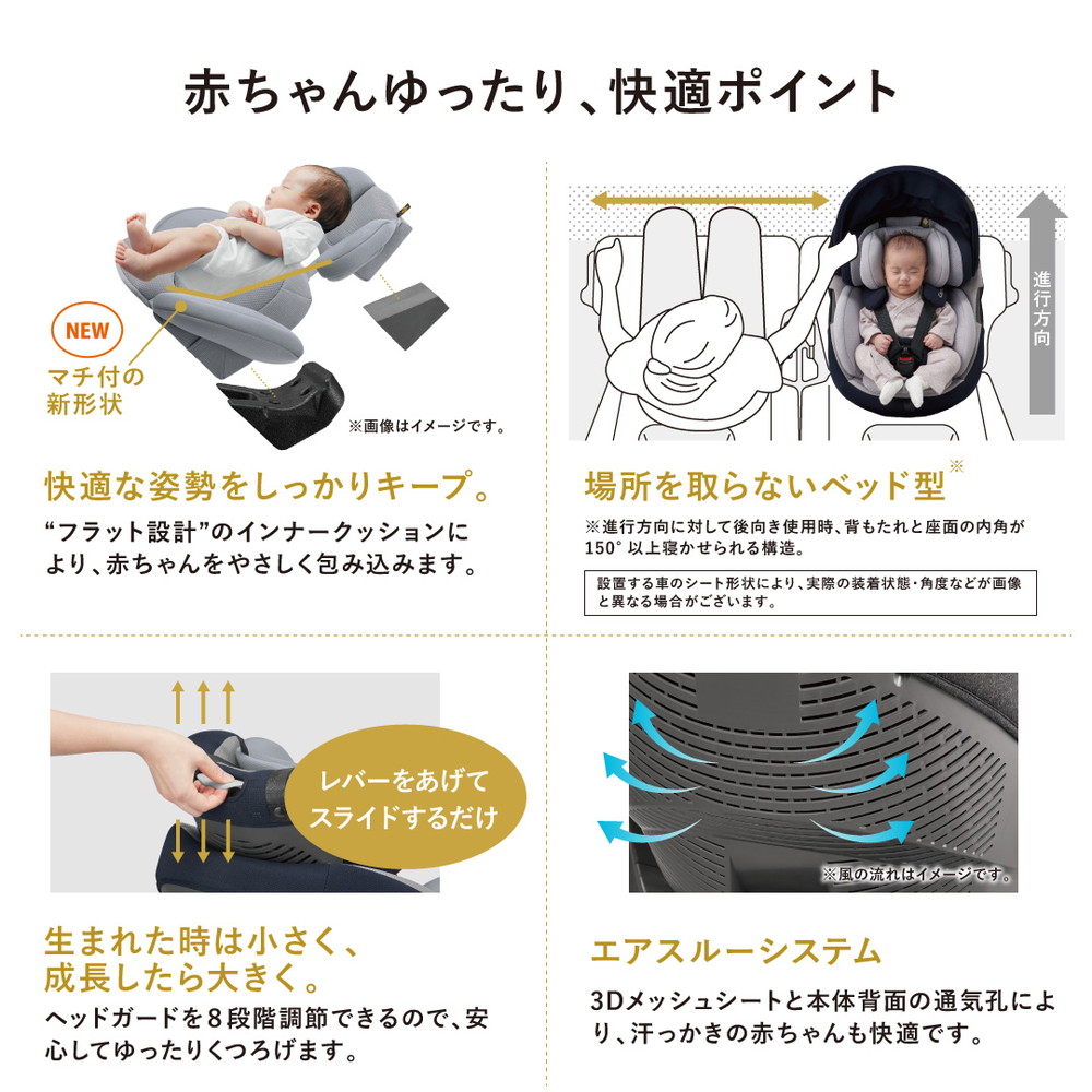 コンビ ISOFIX固定 THE S ISOFIX EG ZC-690 ベージュ | nate-hospital.com