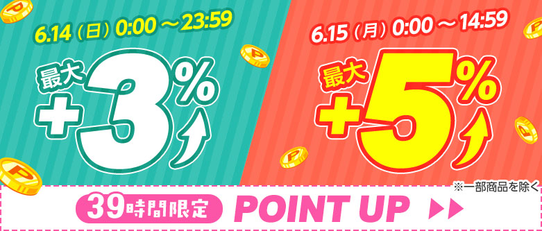 ポイント3%-5%