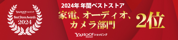 2024年 年間ベストストア 家電、オーディオ、カメラ部門 2位