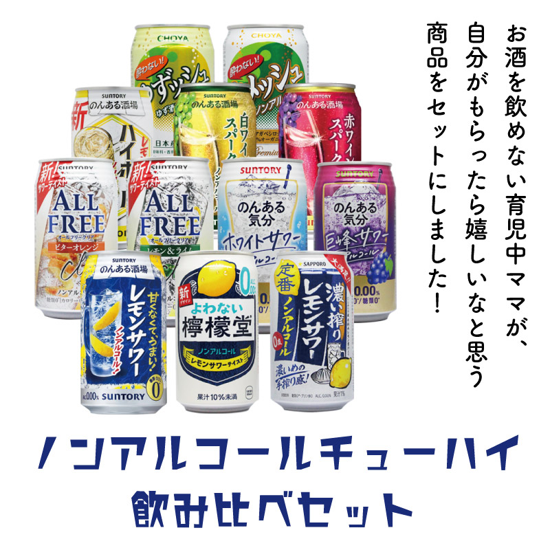 地域別 送料無料 ノンアルコールチューハイ 12種類 詰め合わせ 350ml