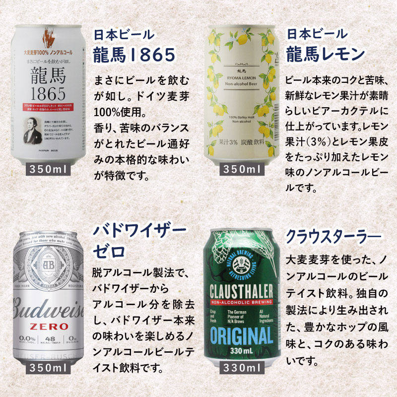地域別 送料無料 ノンアルコールビール 12種類 詰め合わせ 330ml