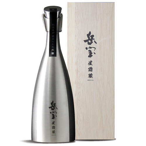 送料無料 芋焼酎 岳宝 星霜蔵 紅はるか 甕壷七年熟成 35度 原酒 720ml ステンレスボトル 木箱入り 古酒  長S