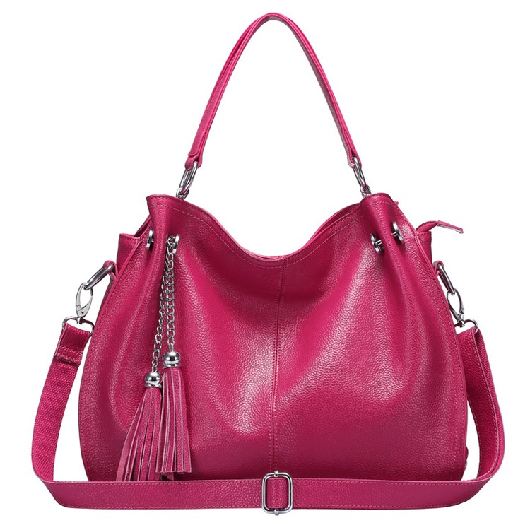 レディースバッグ 本革 トートバッグ タッセル 大容量 牛革