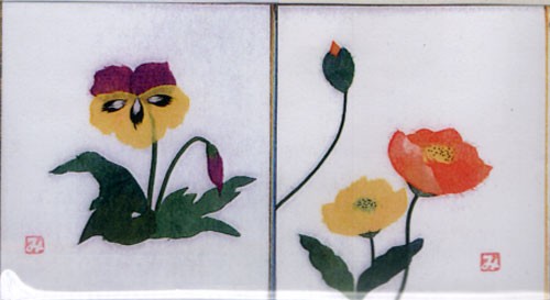 手漉和紙 ちぎり絵セット 小 スーパーsale セール期間限定 春 パンジー