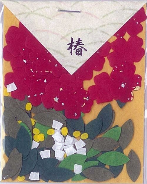 貼り絵 椿 48 : 桜堂 - 通販 - Yahoo!ショッピング