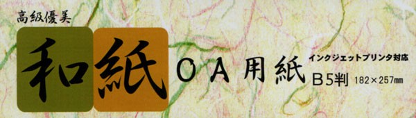 OA用和紙　大礼紙B5クリーム色