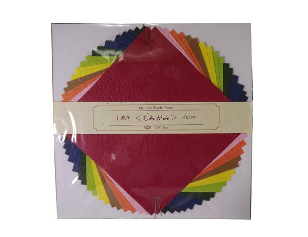手漉き　もみがみ　２０色セット(手漉き和紙)の製品写真