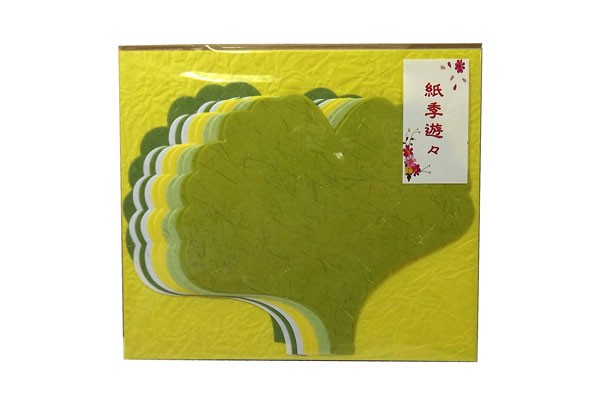紙季遊々 銀杏(和紙　絵手紙、貼り絵、一筆箋、菓子敷き用など)