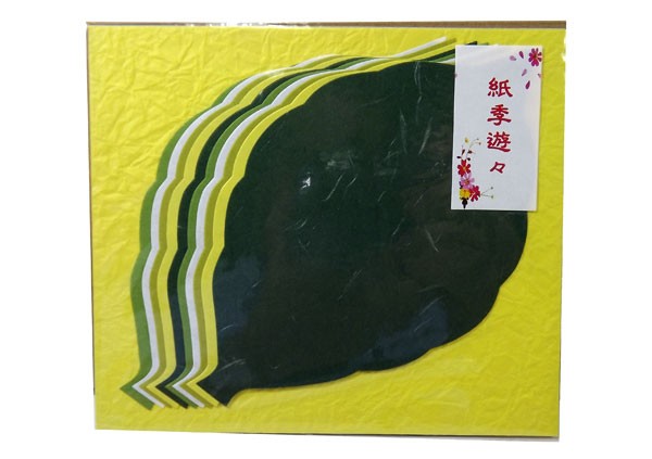 紙季遊々 葉っぱ(和紙　絵手紙、貼り絵、一筆箋、菓子敷き用など)
