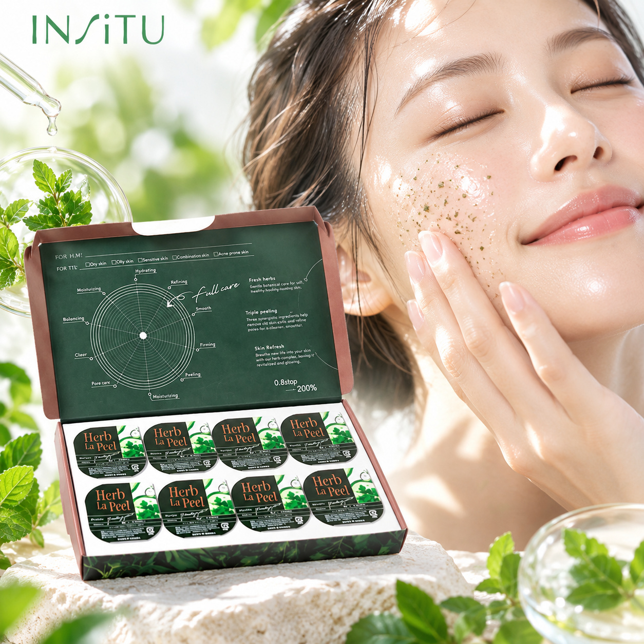 ハーブ ピーリング トーンアップ スピキュール LHA配合 ニキビ予防 肌荒れ NMN PDRN 8個入り ハーブラピール Herb La Peel INSiTU インシトゥ 1箱 さくらの森 関連画像4