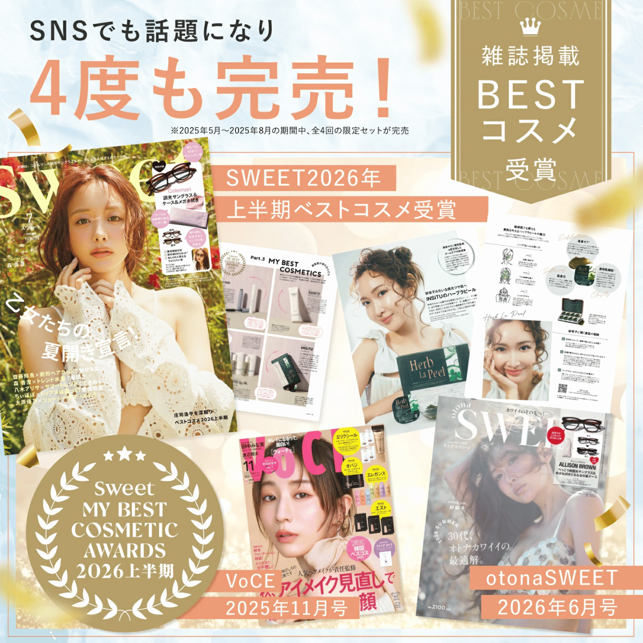 ハーブ ピーリング トーンアップ スピキュール LHA配合 ニキビ予防 肌荒れ NMN PDRN 8個入り ハーブラピール Herb La Peel INSiTU インシトゥ 1箱 さくらの森 関連画像2
