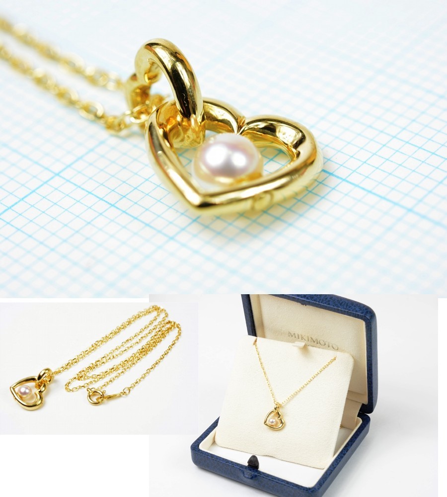 MIKIMOTO（ミキモト） 【超美品】ミキモト K18YG パール ネックレス