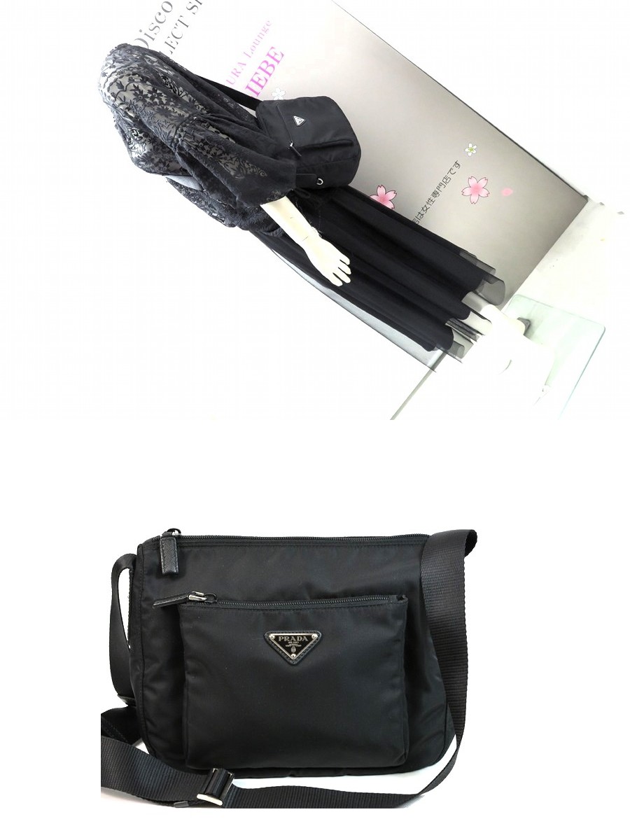 PRADA 【超美品】プラダ ナイロン ショルダーバッグ 斜め掛け PRADA 【超美品】プラダ ナイロン ショルダーバッグ 斜め掛け