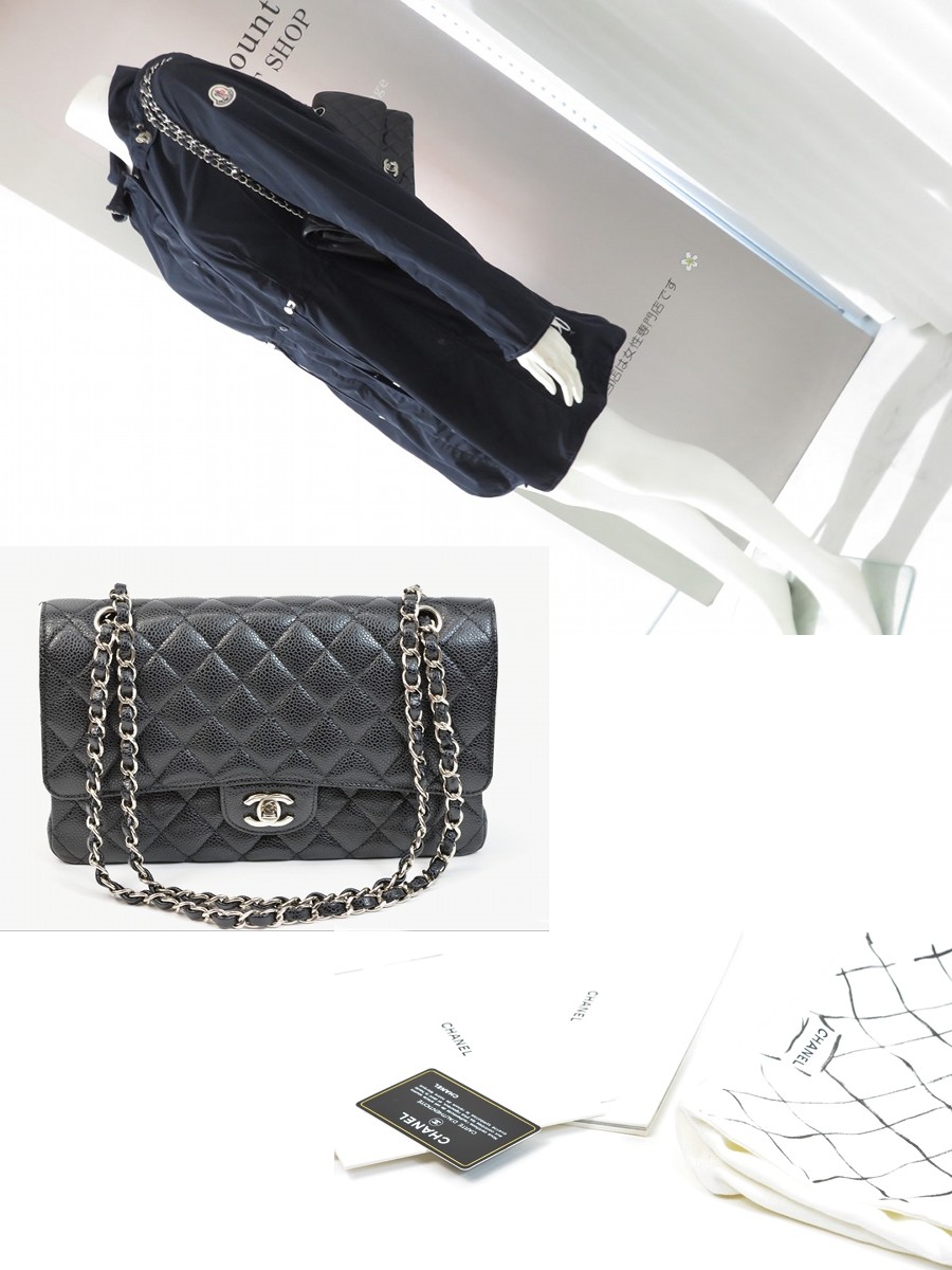 CHANEL 【超美品】シャネル マトラッセ25 キャビアスキン ダブル CHANEL 【超美品】シャネル マトラッセ25 キャビアスキン ダブル