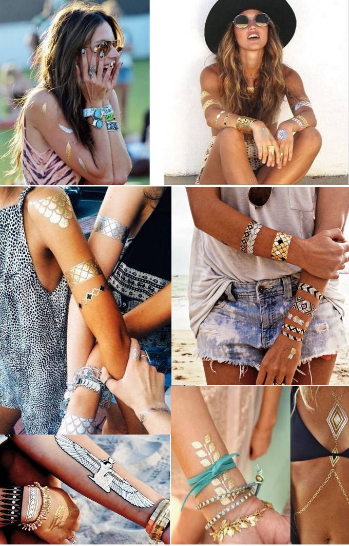 メタルタトゥーで今人気のボヘミアンスタイル