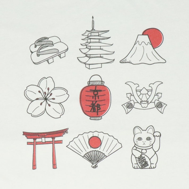 ファッション インバウンド和柄シリーズ Tシャツ デザイン 10種