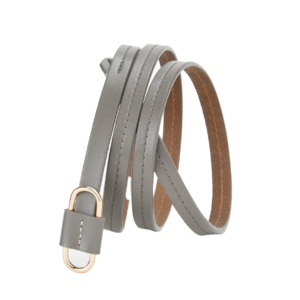 MERCOLEDi ベルト レディース 本革 ワンピース用 細 穴なし おしゃれ