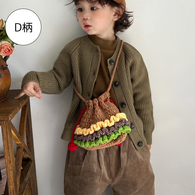 太 毛糸 ニット ポシェット ミニバッグ ニットバッグ 厚手 スマホ