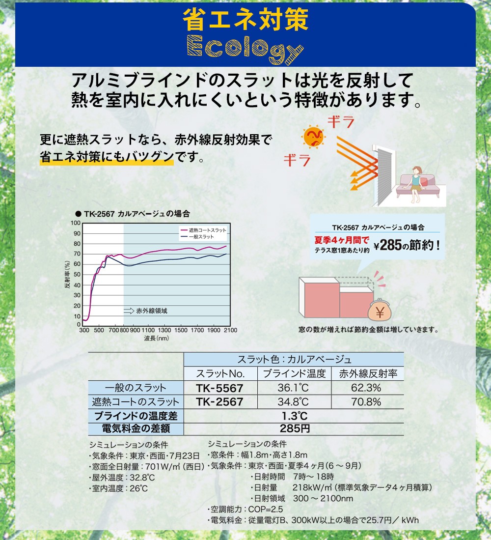 アルミブラインド オーダー 「幅161〜180x丈101-120cm」 遮熱 フッ素