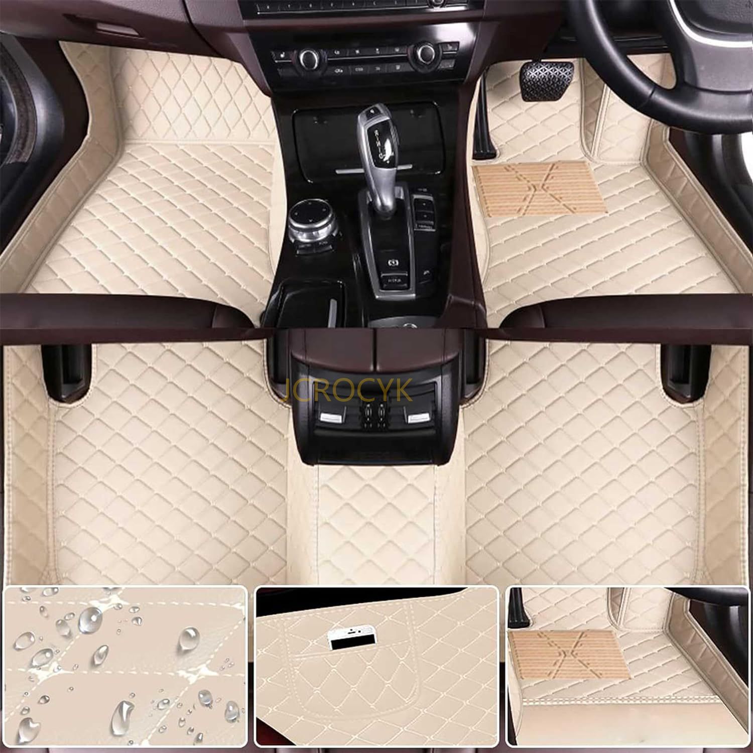 トヨタライズ A200系 フロアマット RAIZE A200A/210A型 車種専用設計 3Dフロアマット PUレザー素材 カーマット 防水仕様 耐汚れ カー用品 保護パーツ 取り付け簡 | ブランド登録なし | 03